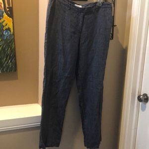 Calvin Klein linen blue pants 8P